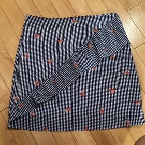Checkered mini skirt